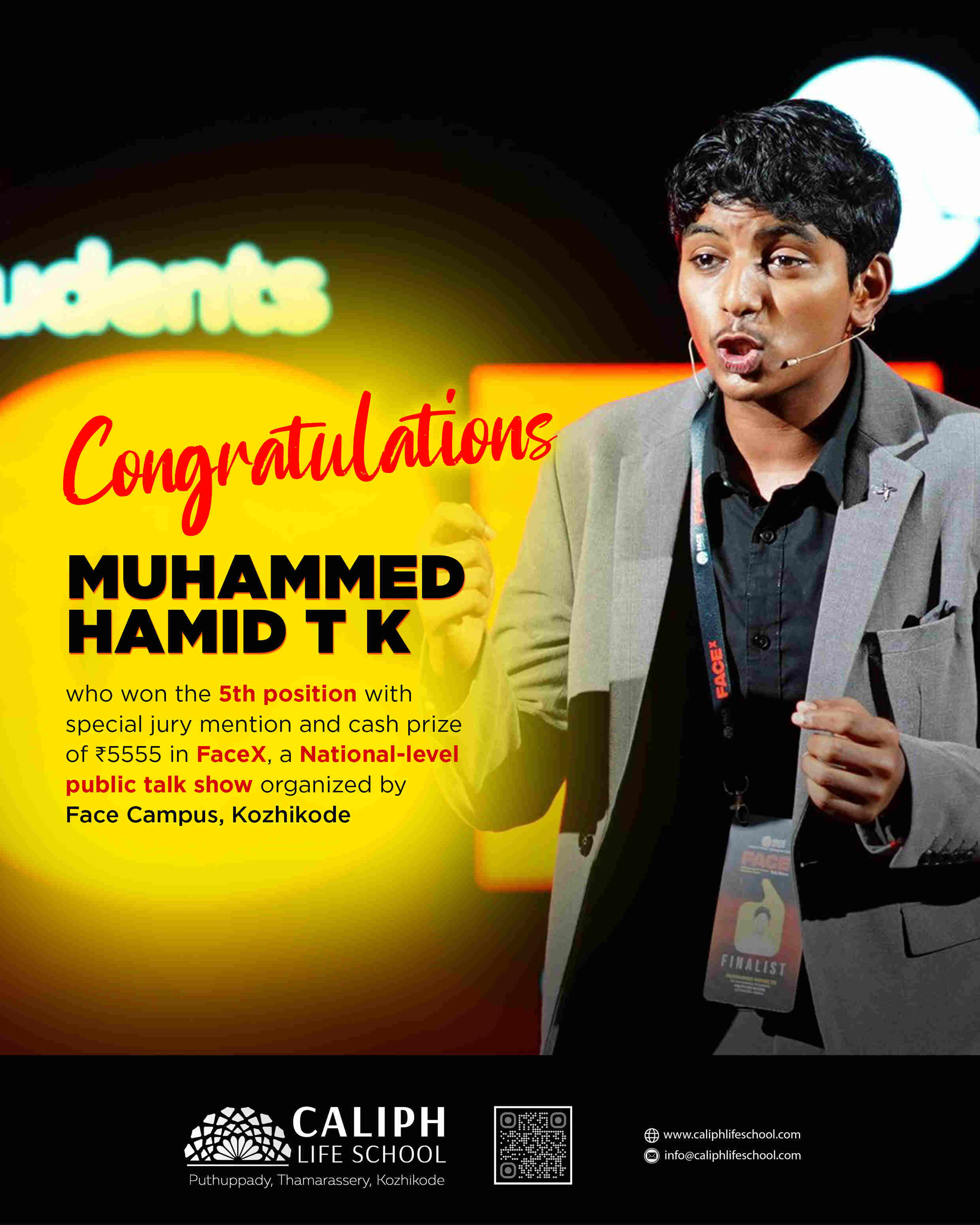 BEST PERFORMER OF FACEX TALK SHOW